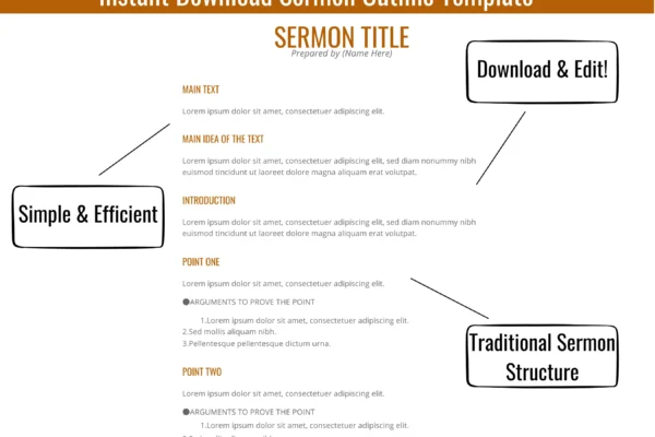 sermon outline template