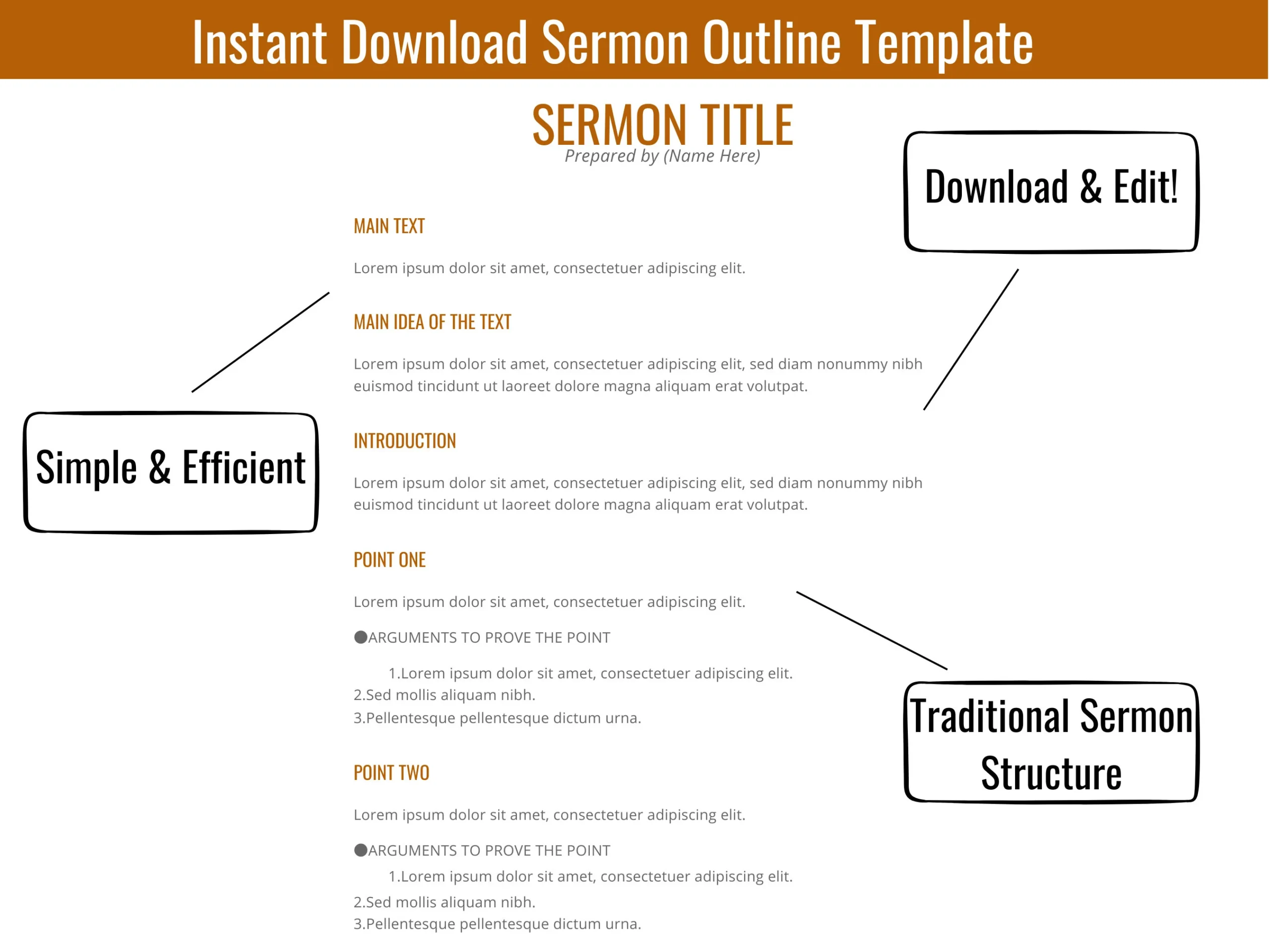 sermon outline template